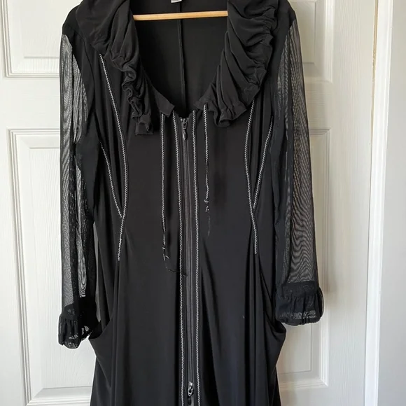 Joseph Ribkoff Mesh Sleeve Jacket - Picture 5 of 5